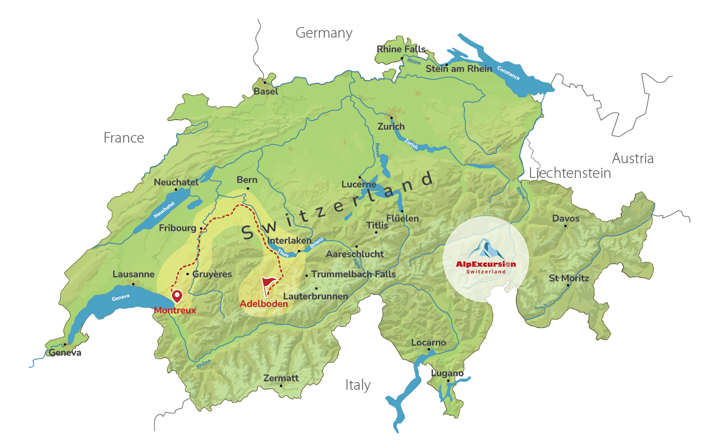 Alpine Family Fun: Hiking and Trotti-Biking in Adelboden from Montreux
