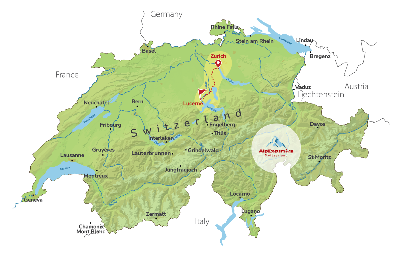 Discover Lucerne: Panoramic Lake Cruise & City Tour from Zurich