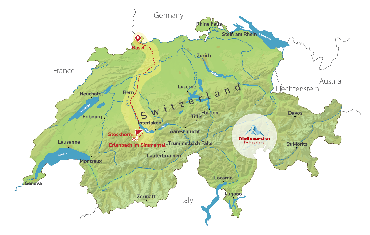 Guided Fishing Day in the Alps from Basel
