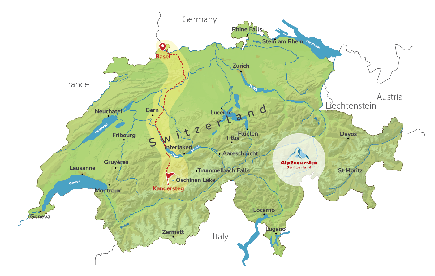 Guided Hike: Oeschinen Lake Circular Trail from Basel