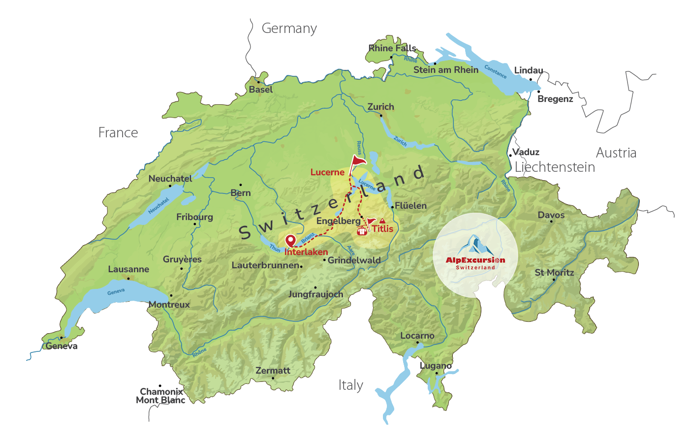 Lucerne & Mount Titlis Private Day Trip from Interlaken