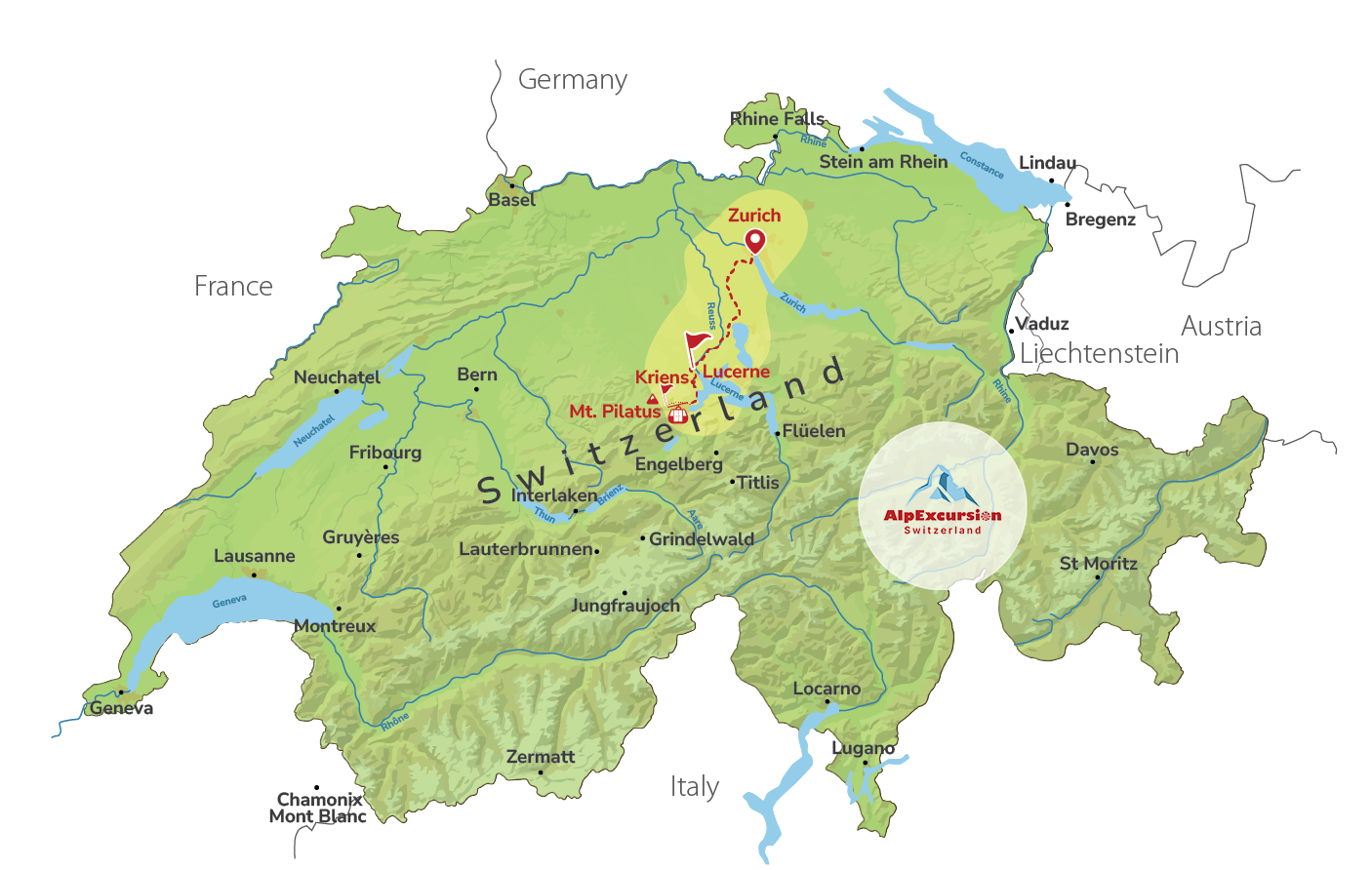 Lucerne & Mount Pilatus Private Day Trip from Zurich