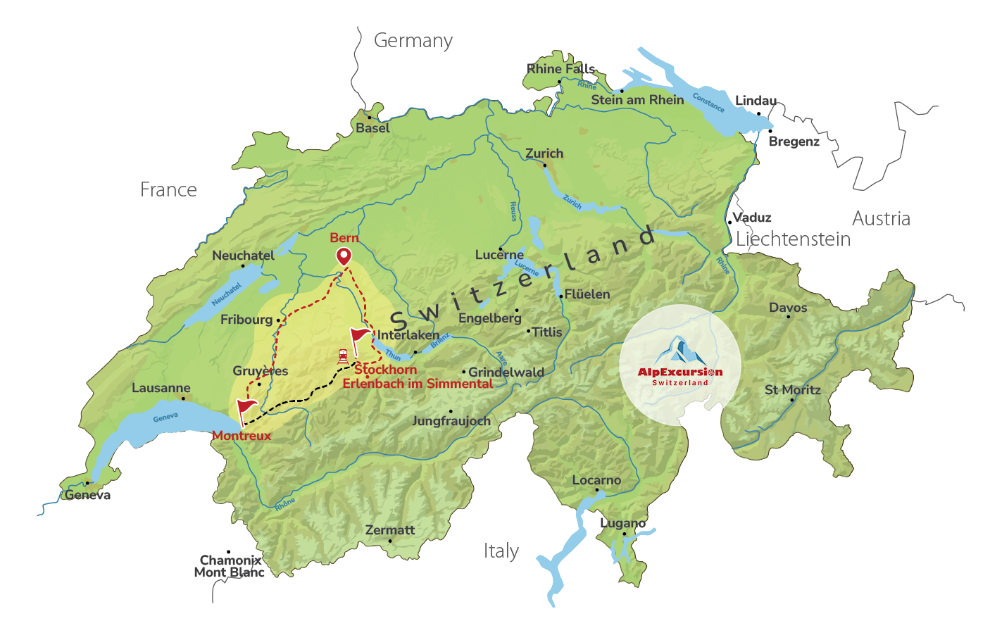 Esperienza panoramica svizzera in un giorno da Berna