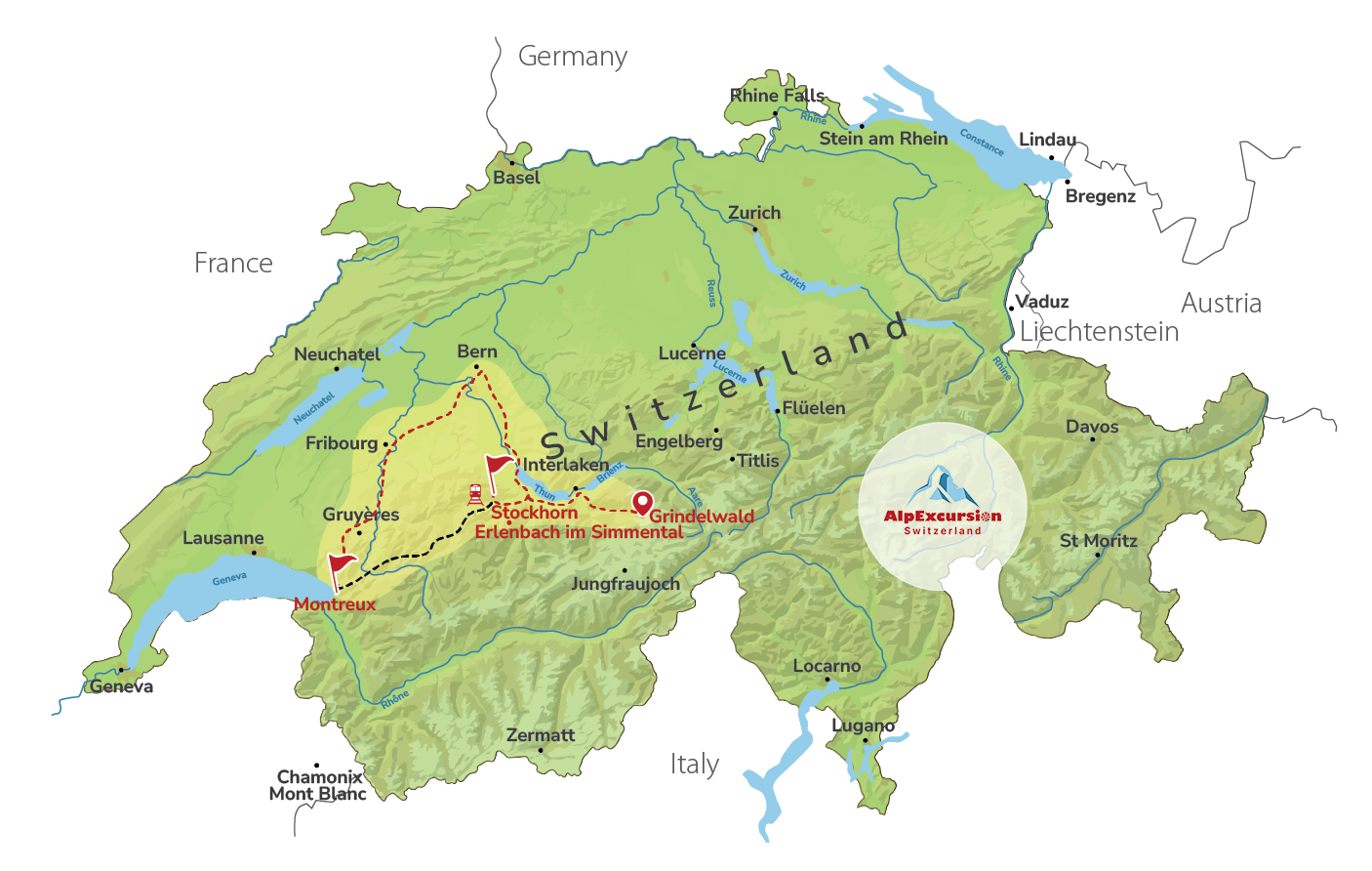 Experiencia Suiza Escénica en Un Día desde Grindelwald