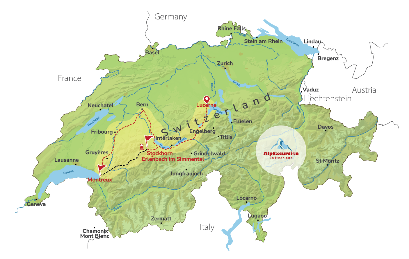 Scenic Swiss Experience in One Day from Lucerne