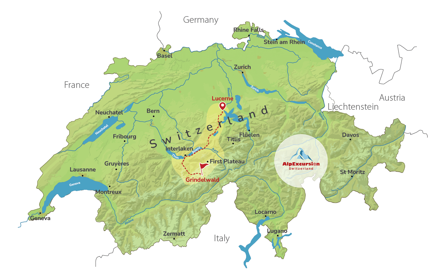 Giornata sugli sci a Grindelwald da Lucerna