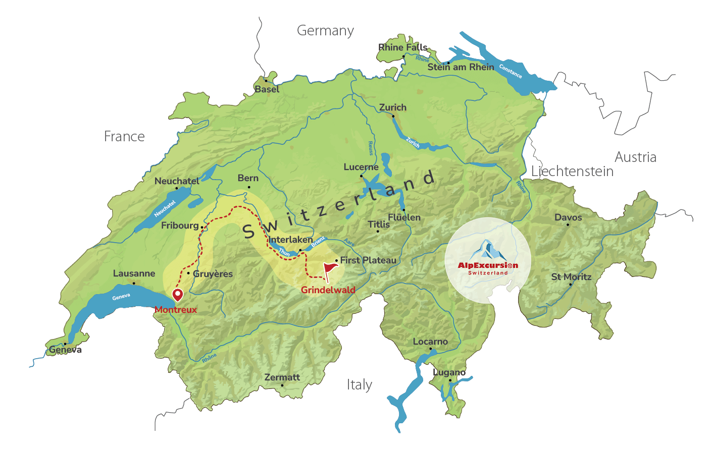 Giornata di sci a Grindelwald da Montreux